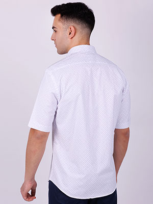 Бяла риза с фигурален принт - 80230 69.00 лв img4