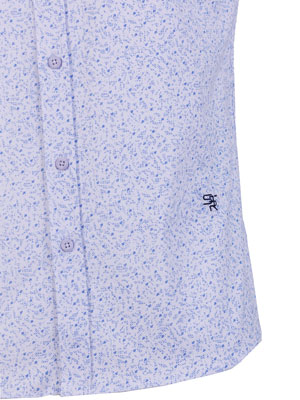 Риза в бяло със ситни сини фигури - 80231 69.00 лв img2