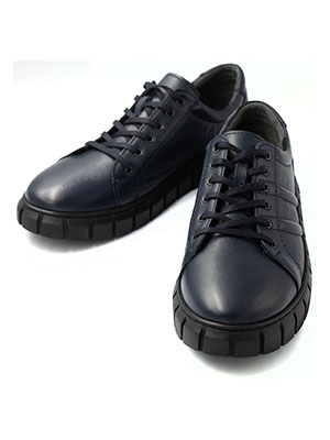 item:Тъмносини спортни кожени обувки - 81098 - 92.00 лв