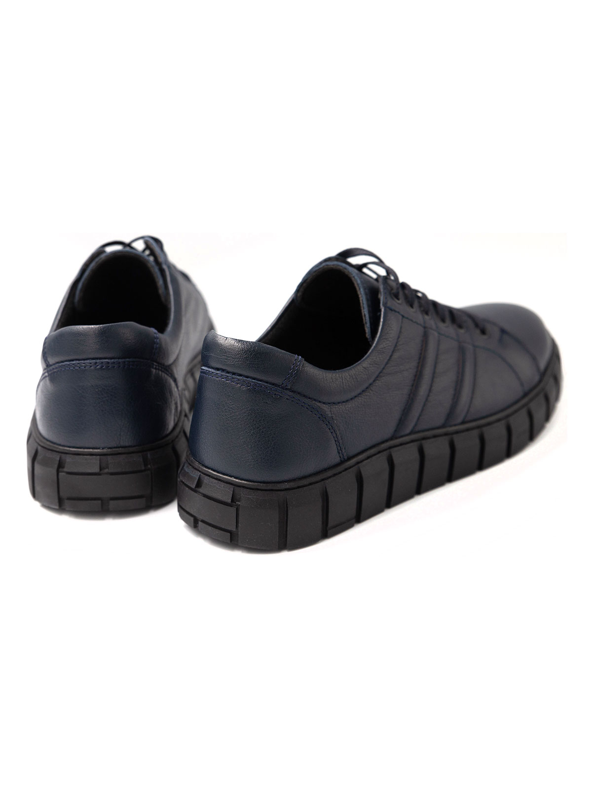 Тъмносини спортни кожени обувки - 81098 - 92.00 лв img4