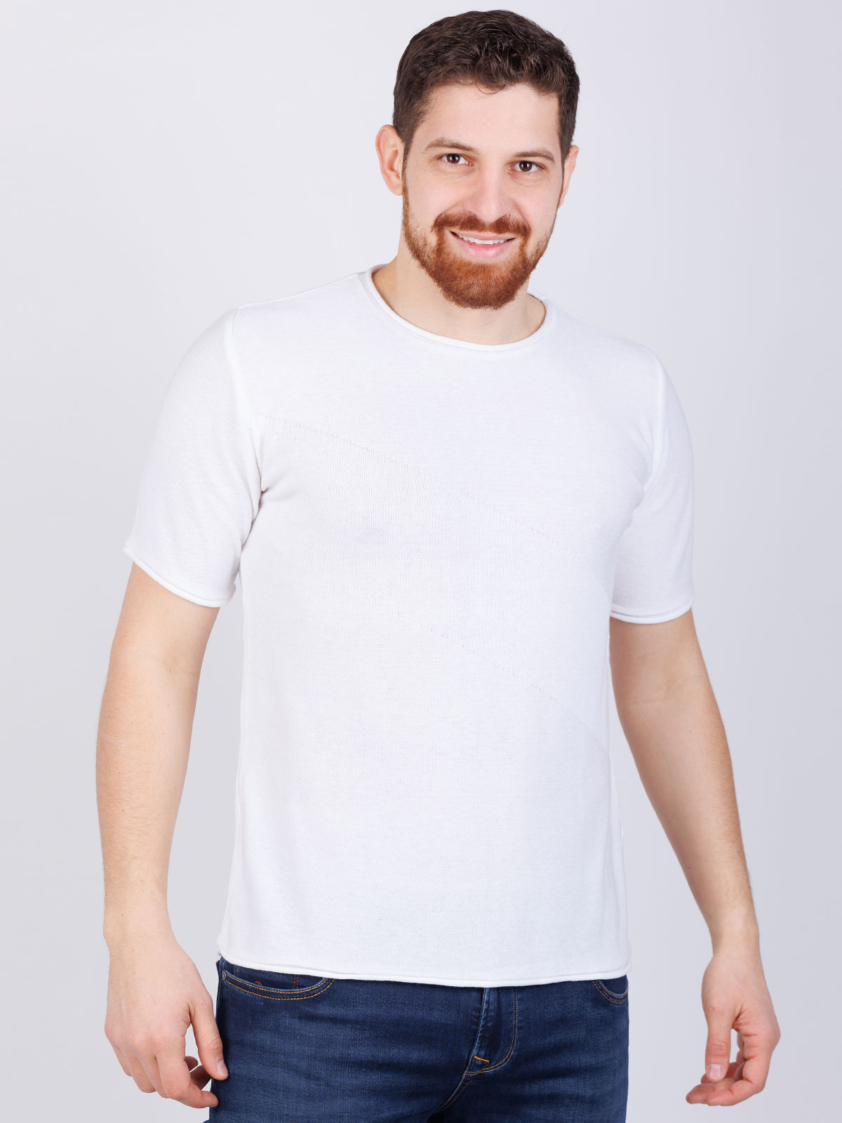 Тениска плетиво  бяла - 86008 12.00 лв img3
