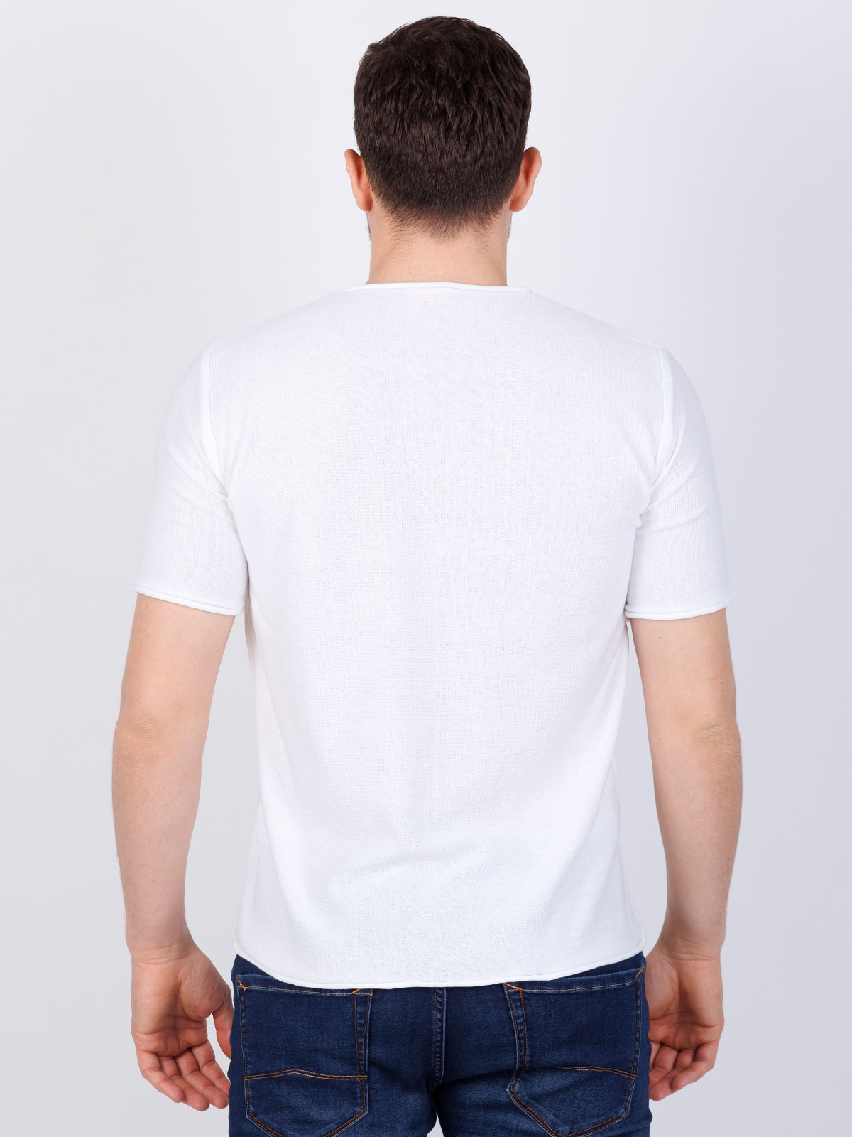 Тениска плетиво  бяла - 86008 12.00 лв img4