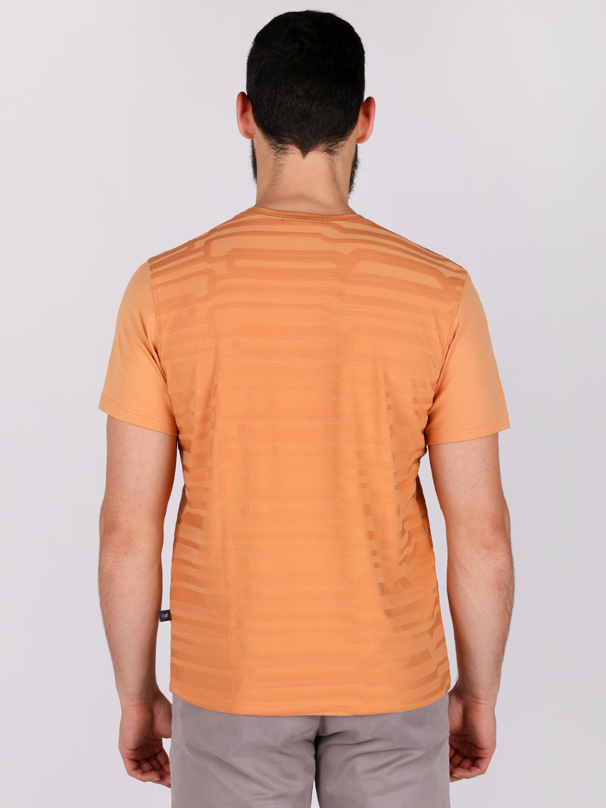Тениска в оранжево с релеф - 88011 12.00 лв img2