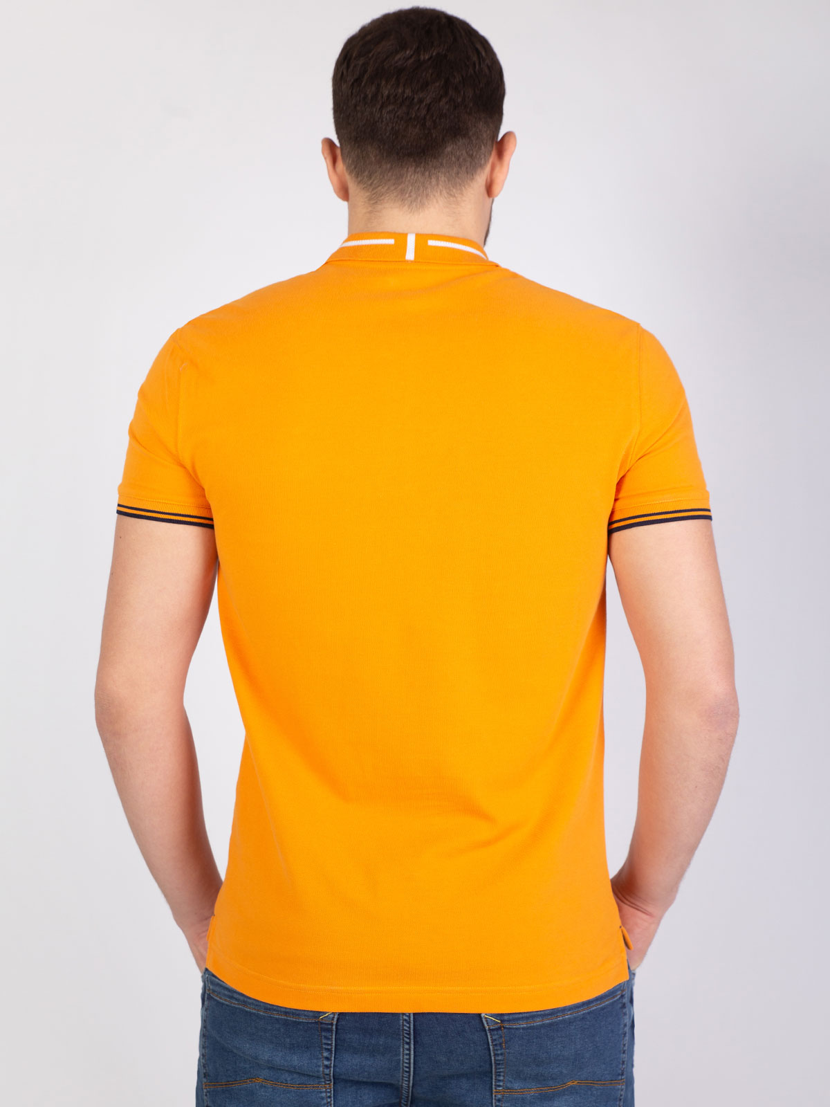 Блуза в оранжево с плетена яка - 93406 49.00 лв img4