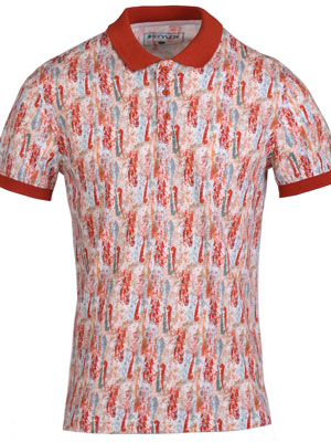 item:Тениска с брик яка и печат - 93445 - 76.00 лв