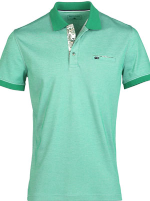Мъжка тениска в зелен меланж - 93453 - 69.00 лв