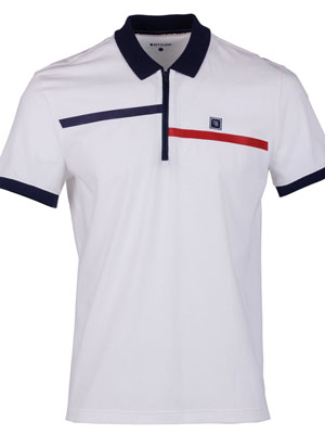 item:Тениска в бяло с яка с цип - 94406 - 66.00 лв