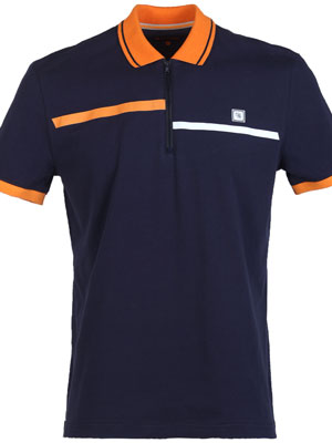 Тениска с оранжева и бяла лента - 94407 - 66.00 лв