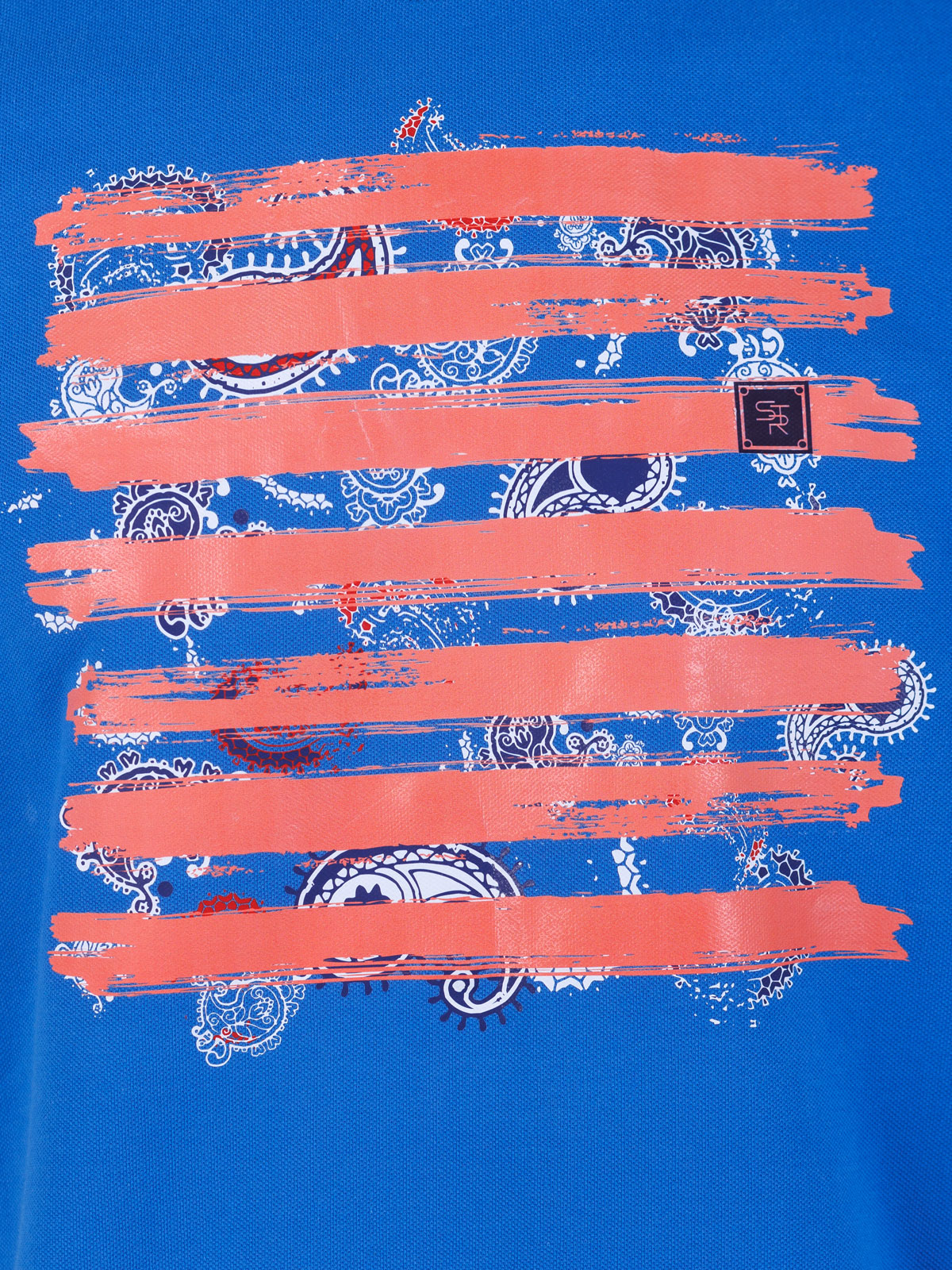 Мъжка тениска в синьо с печат пейсли - 95374 49.00 лв img3