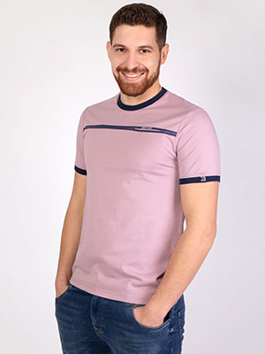Тениска в  лилаво със сини акценти - 96390 39.00 лв img3