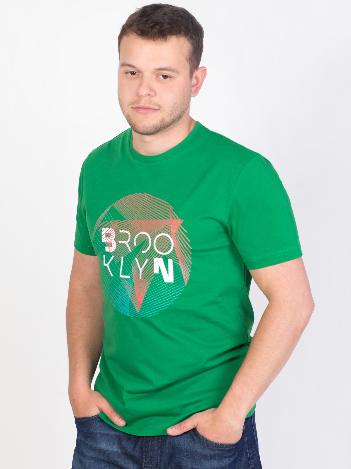 Зелена тениска с печат brooclyn - 96430 29.00 лв img3