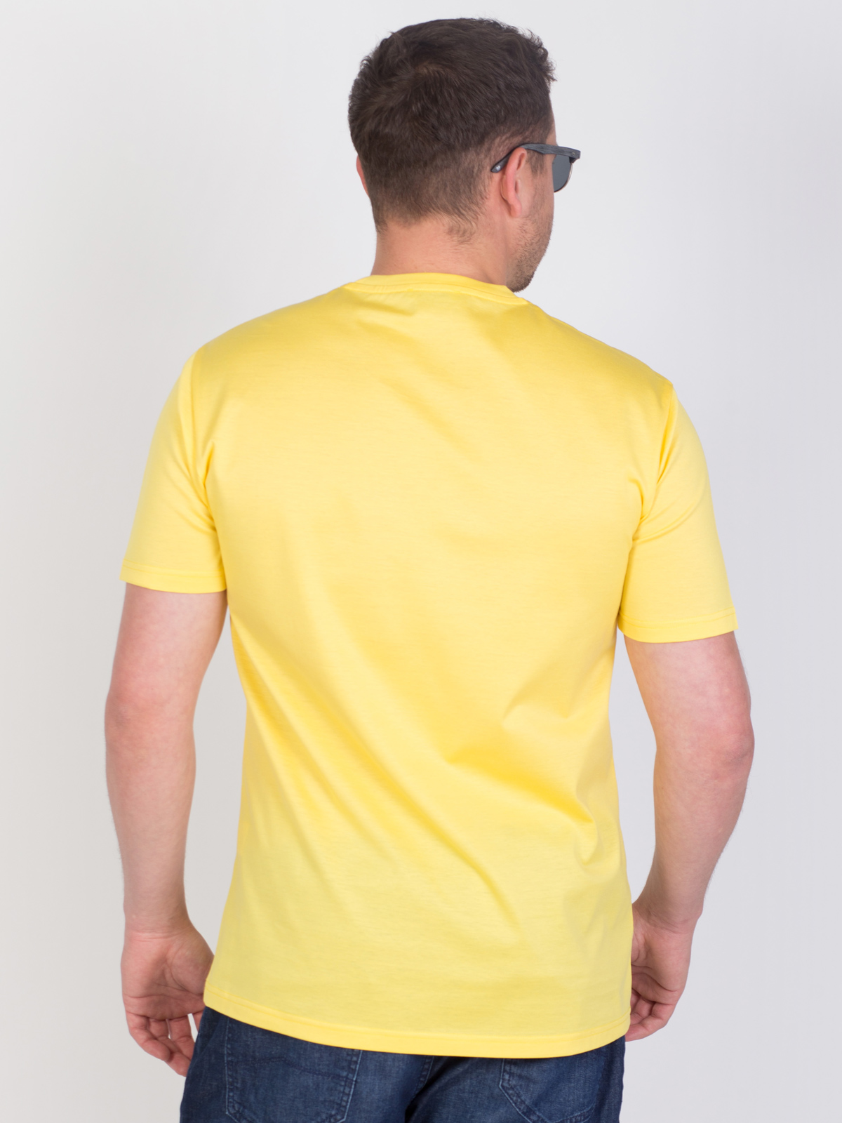 Тениска в жълто мерсеризиран памук - 96431 42.00 лв img4