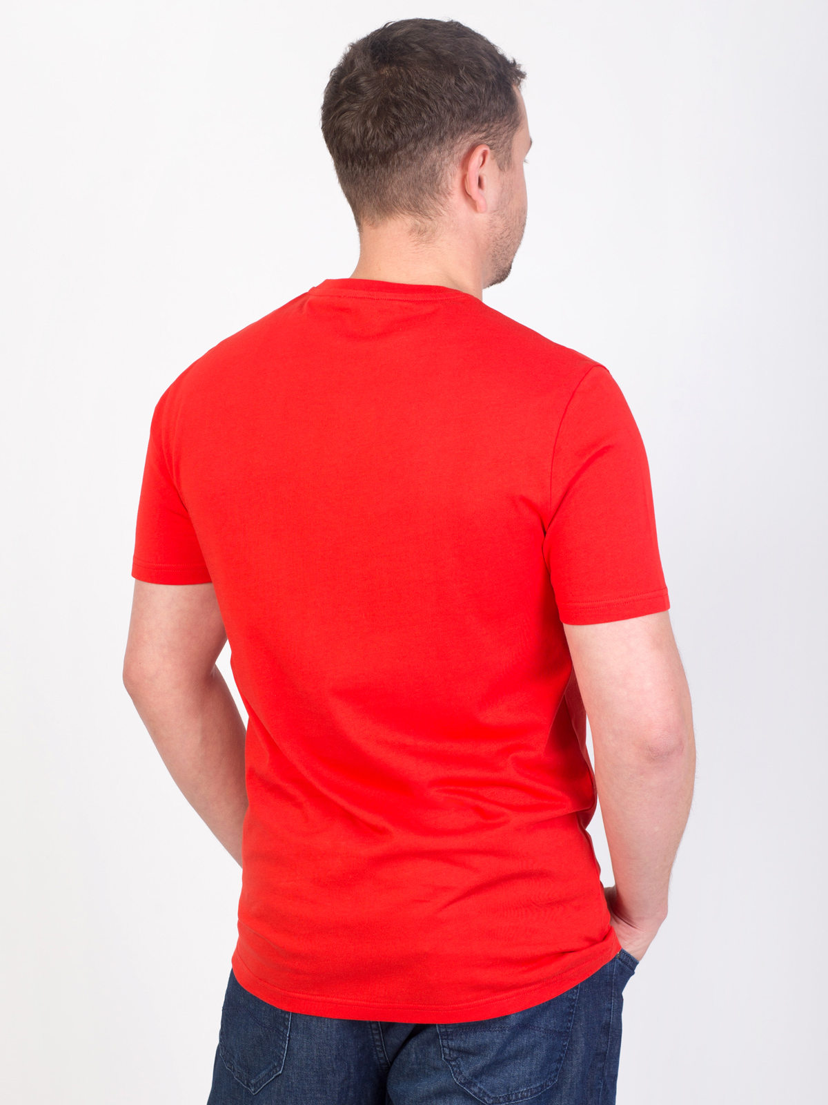 Тениска в червено с печат вълни - 96439 29.00 лв img4