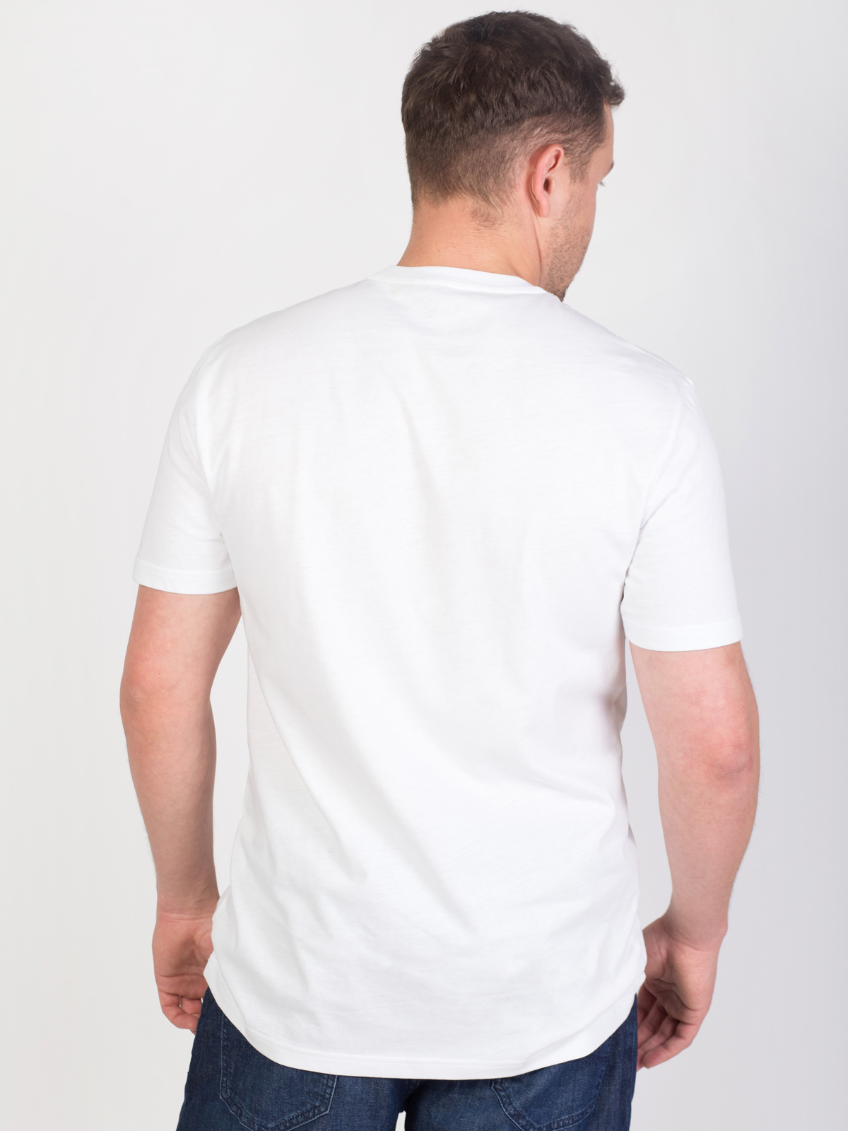 Бяла тениска със син принт run - 96440 22.00 лв img2