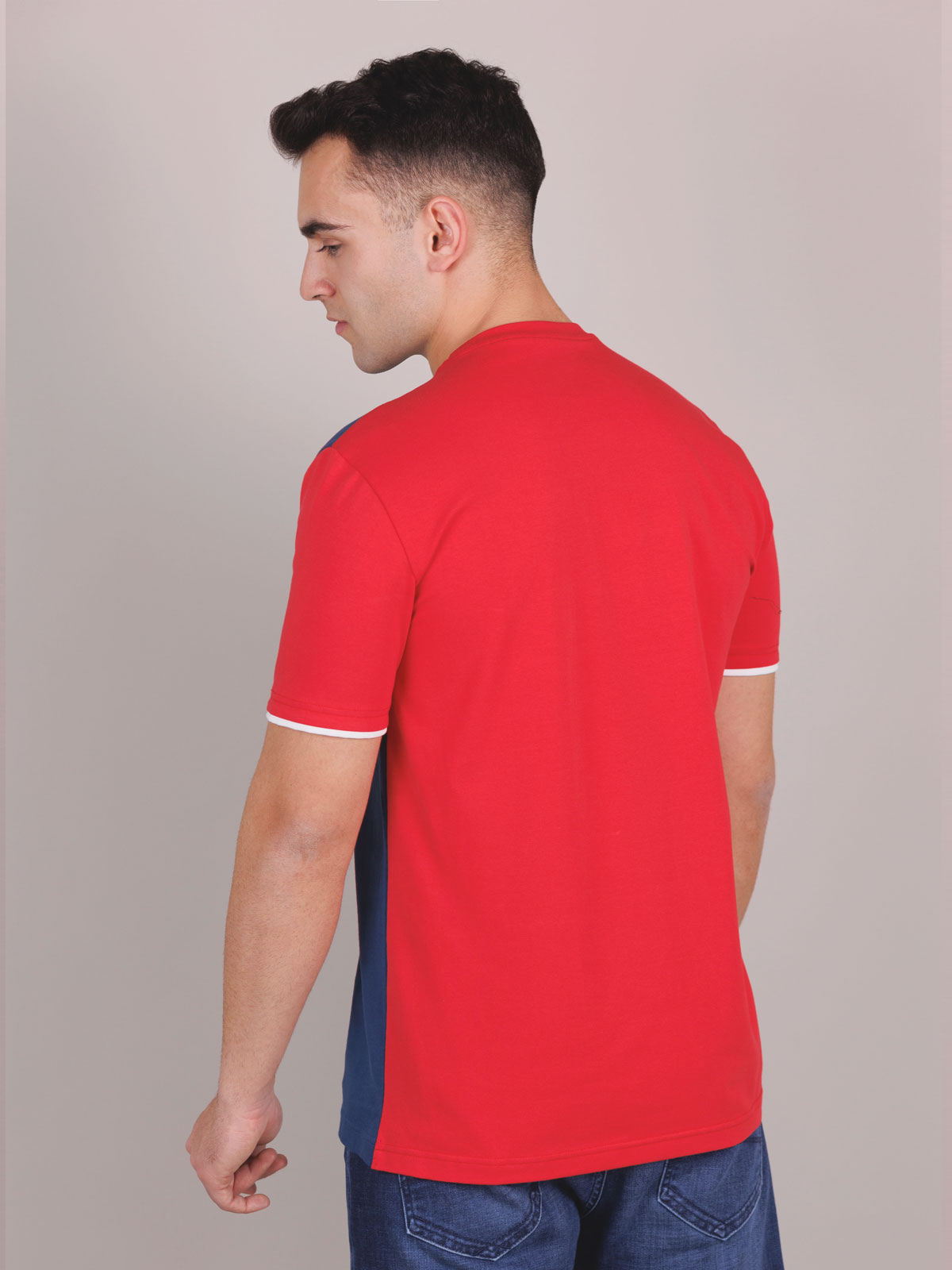 Тениска с щампа и червен гръб - 96449 29.00 лв img2