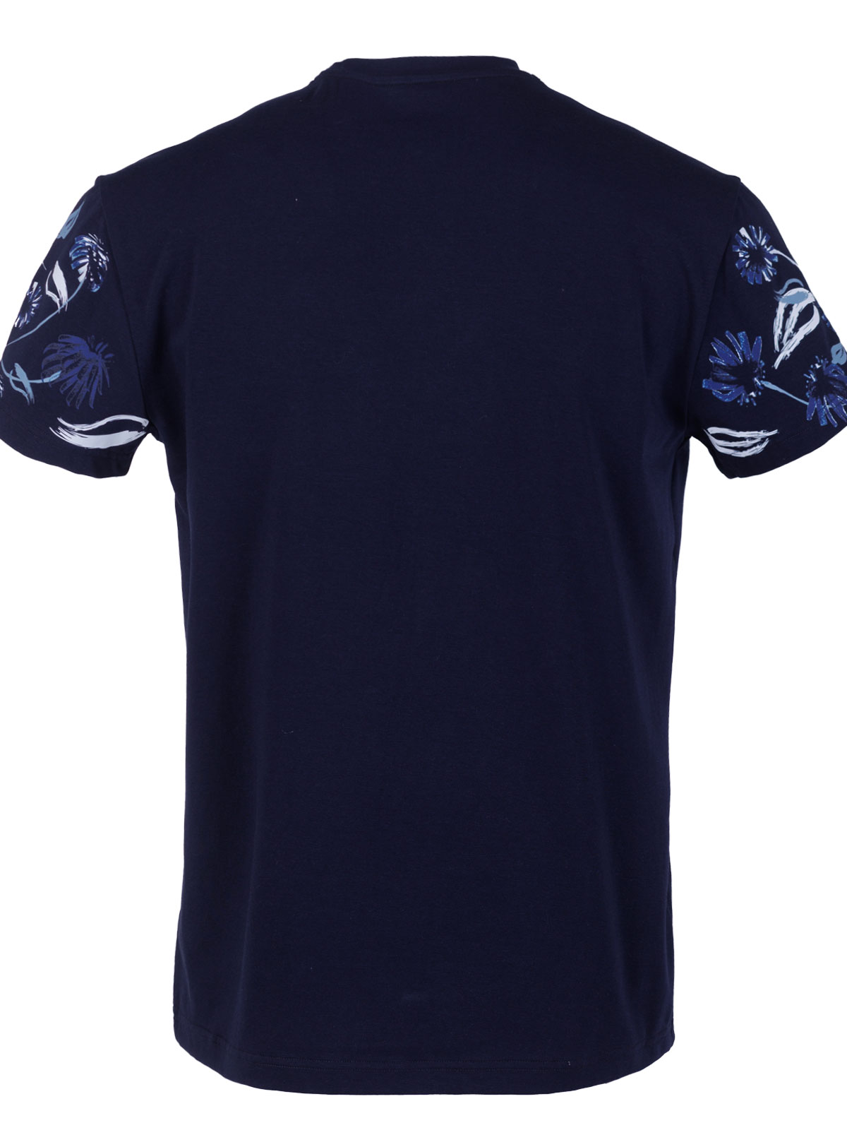 Тениска в синьо с печат цветя - 96472 49.00 лв img2