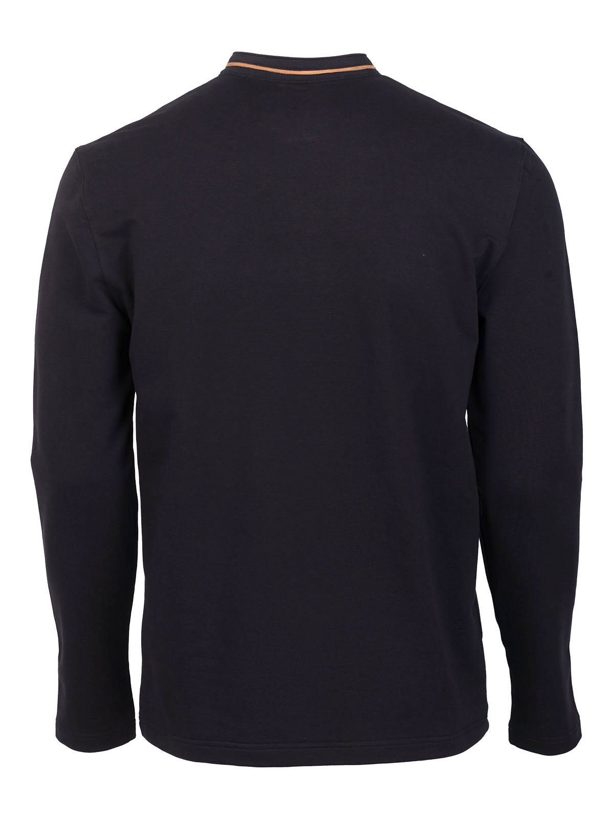 Черна блуза с войнишка яка