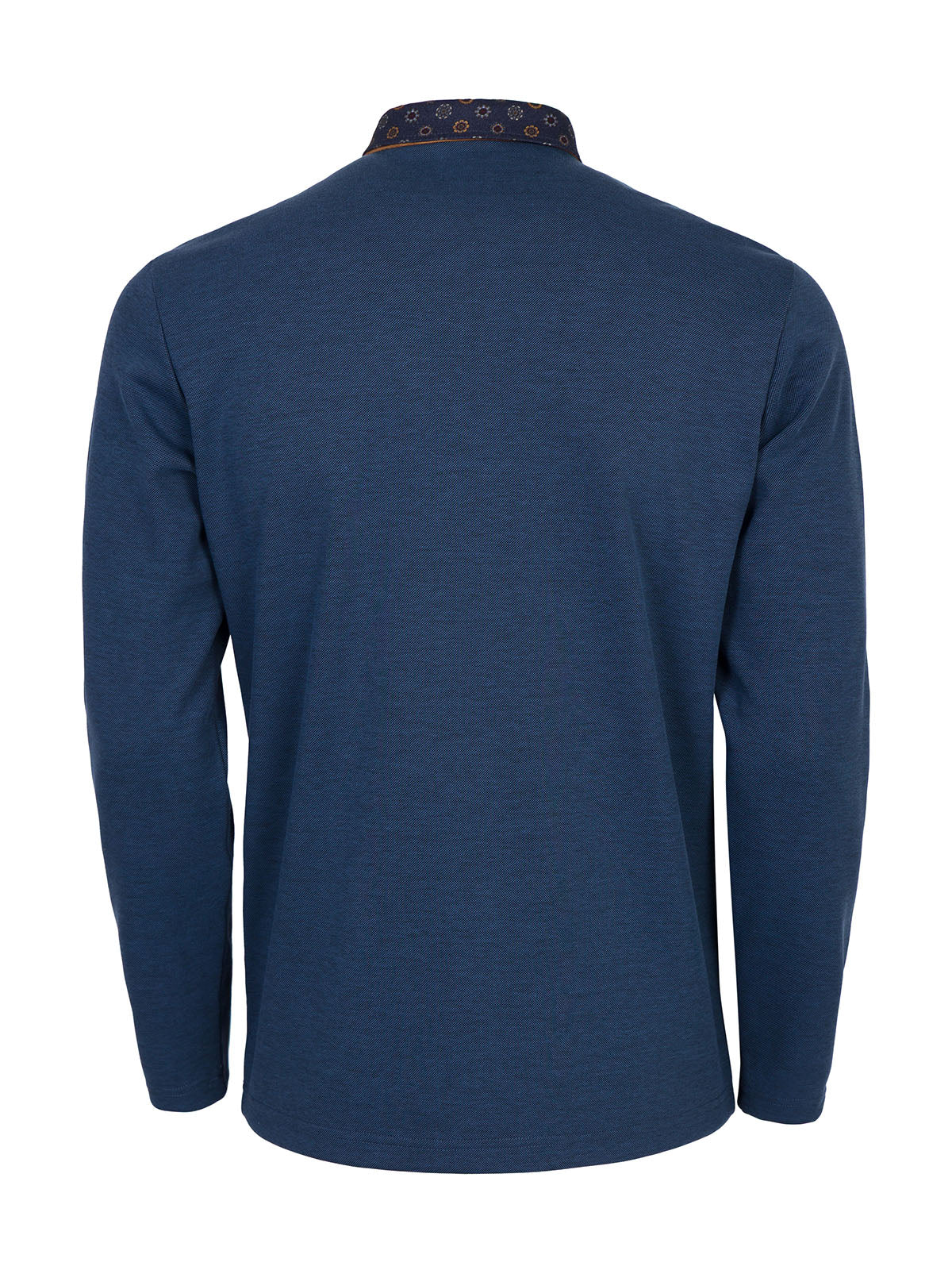 Блуза в тъмно син меланж