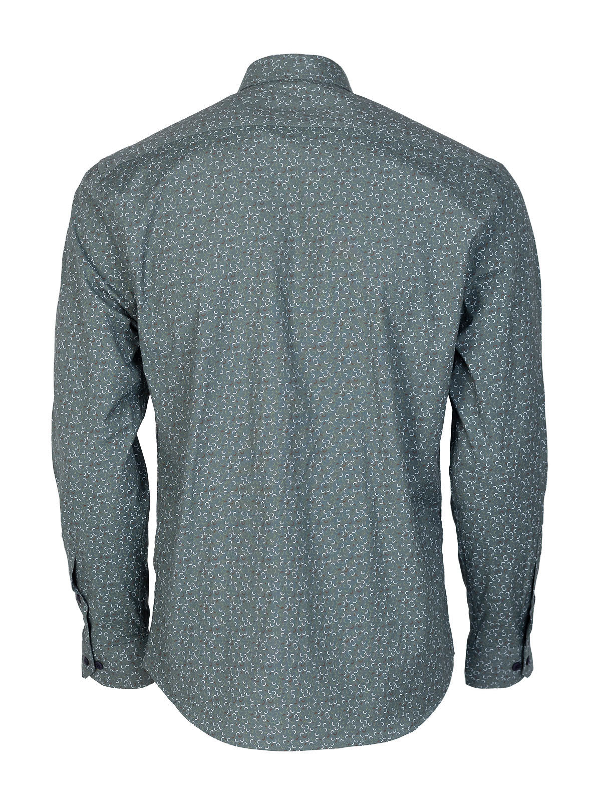 Мъжка риза с цветни полумесеци