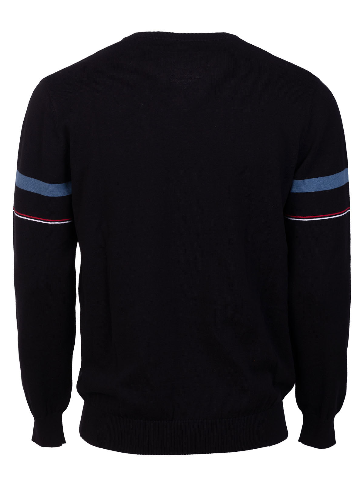 Блуза в черно с ленти на ръкава