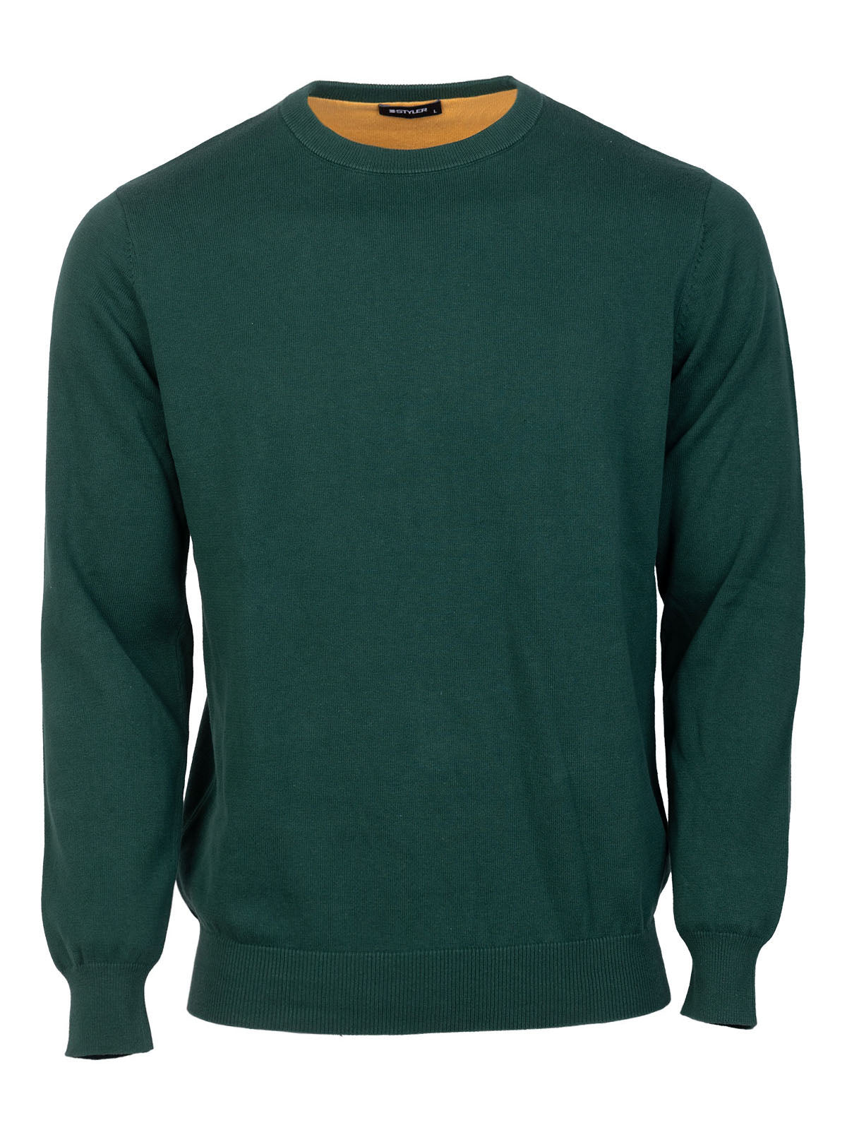 Мъжки пуловер в зелено