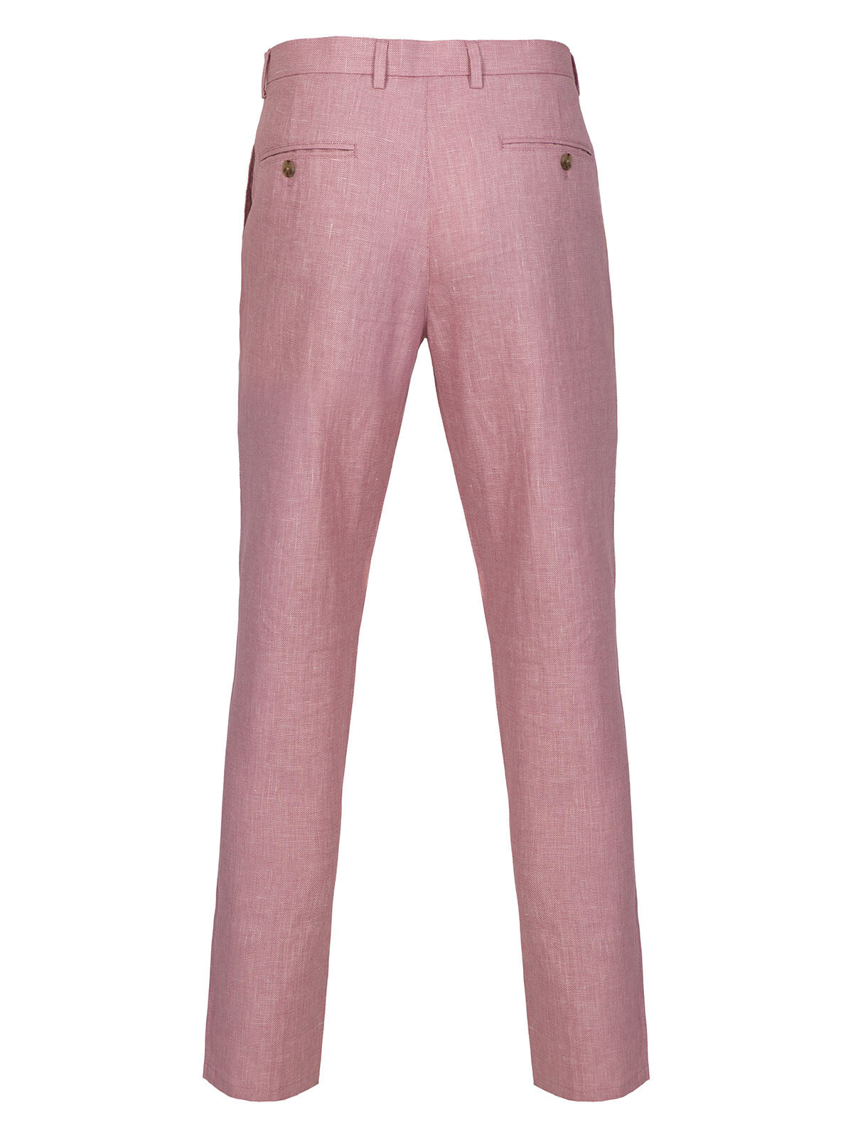 Розов меланжиран ленен панталон