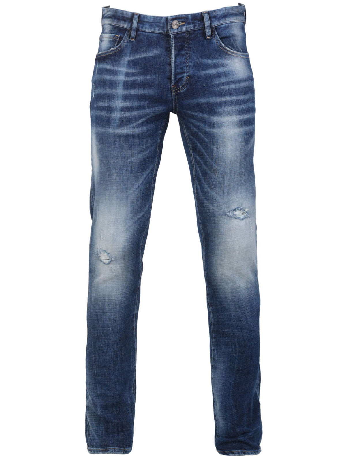 Мъжки дънки със скъсан ефект