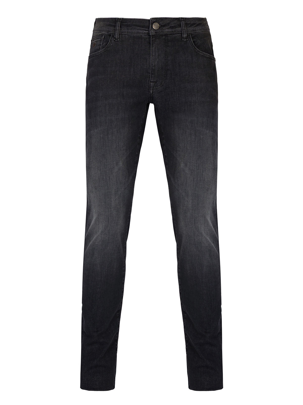 Мъжки дънки в черно с трит ефект