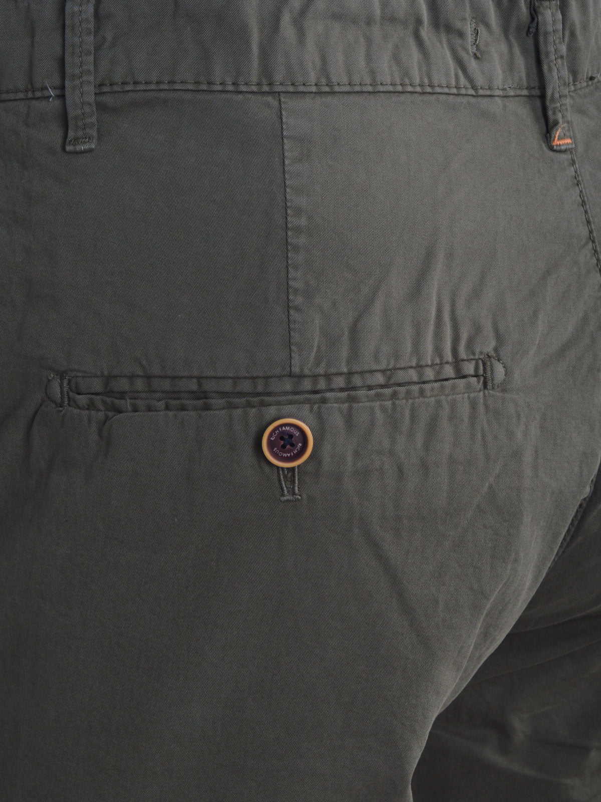 Сив къс панталон от памук