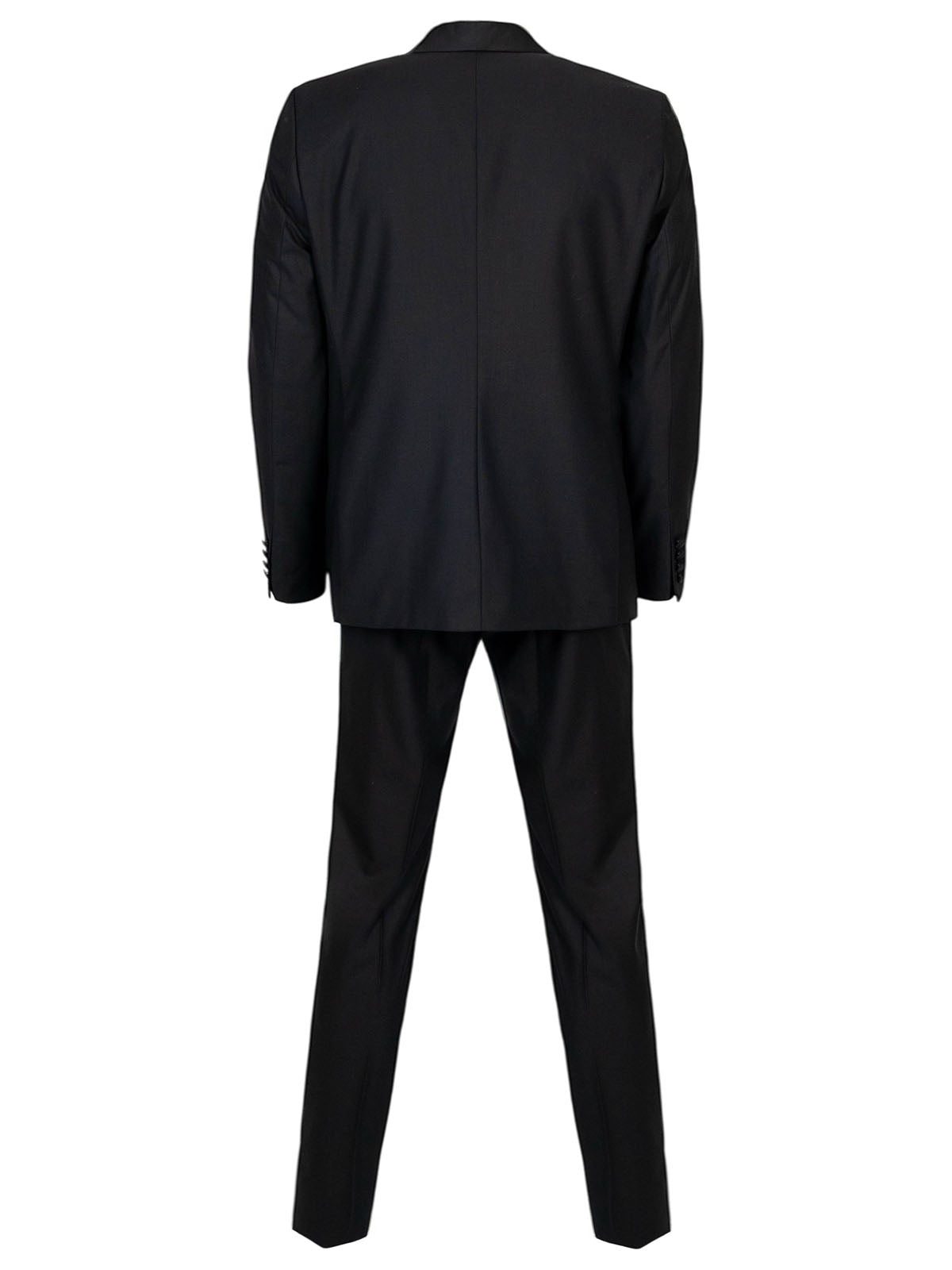 Черен мъжки костюм от две части