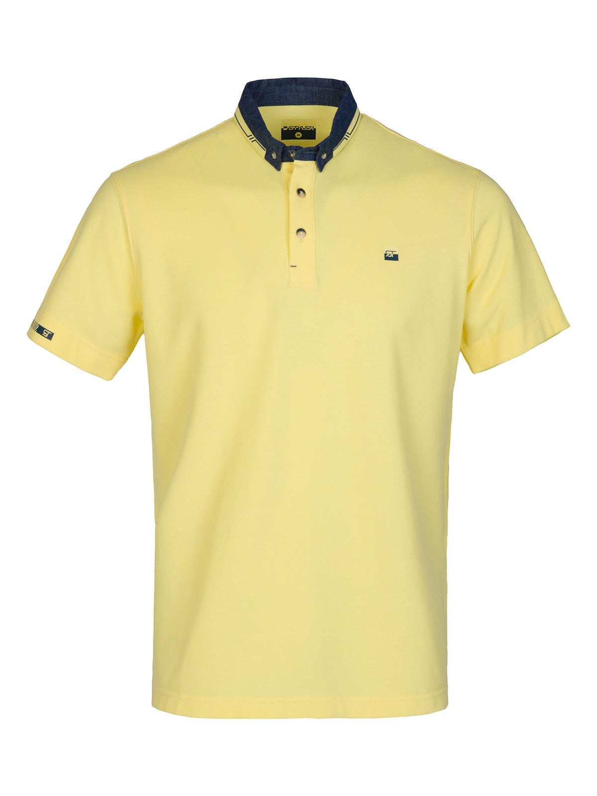 Мъжка тениска в жълто