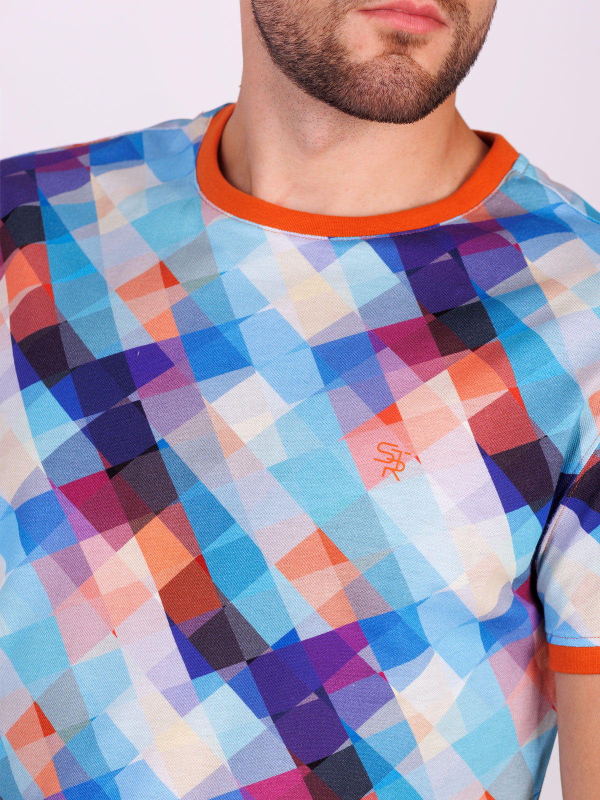 Мъжка многоцветна тениска