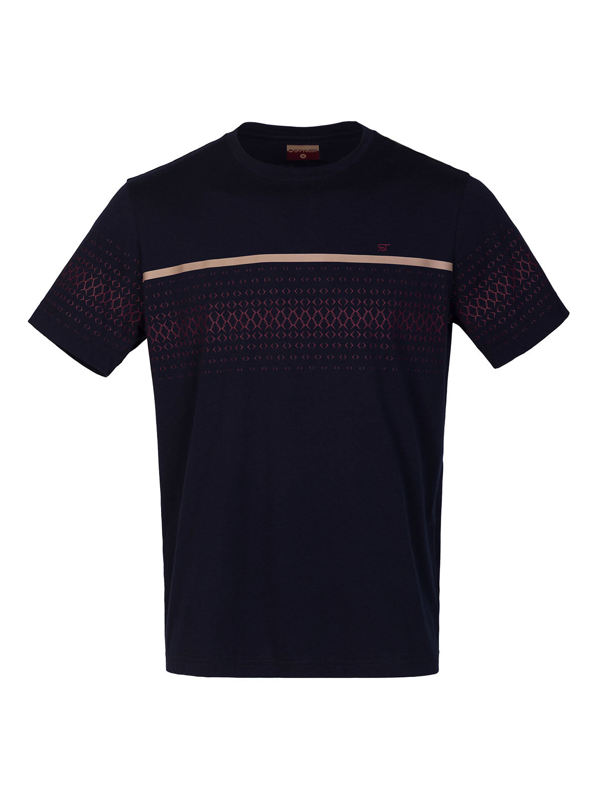 Мъжка тениска в много тъмно синьо